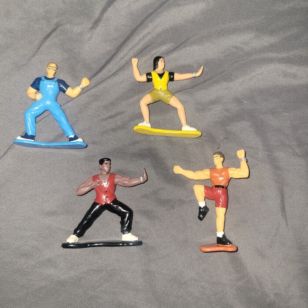 Vintage 1994 Bandai Power Rangers Mighty Morphins Figures Human Form 4 Pieces